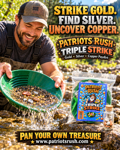Patriots Rush Triple Strike – Kids Treasure Mining Kit With 5 Inch Paydirt